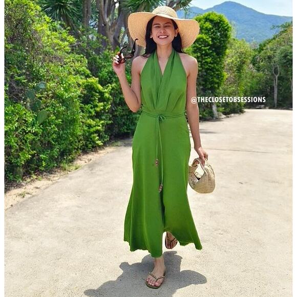 ZARA BLOGGER FAVE!!! V-Neck Long Dress NWT - Picture 12 of 16